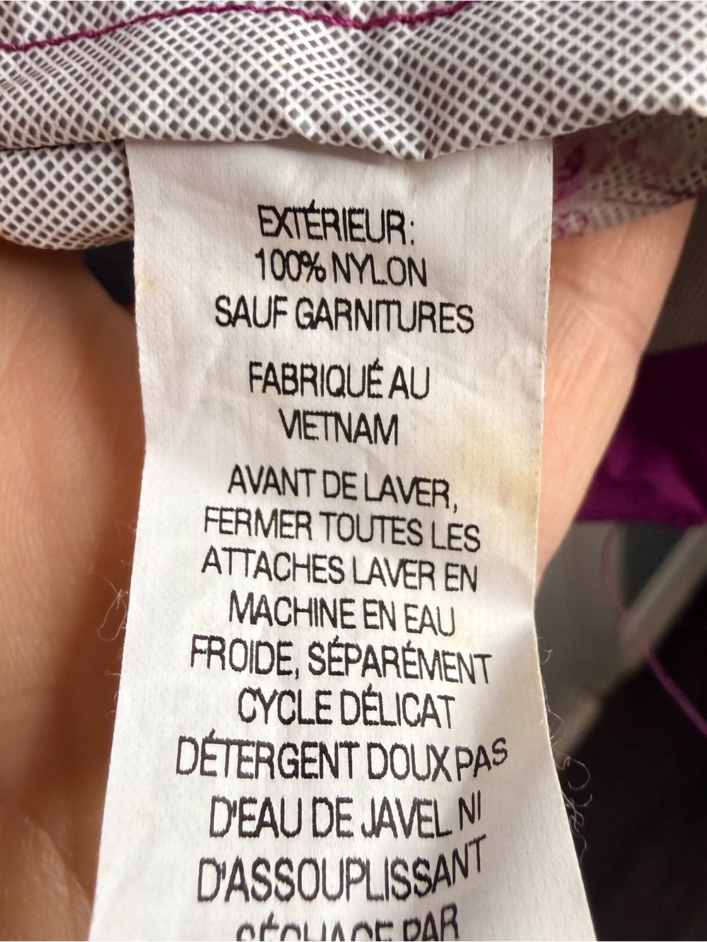 L.L.Bean women's Raincoat Jacket Shell - fuchsia and Pink Size 2X EUC - Like New - Picture 7 of 7